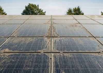 Before Cleaning Solar Panel